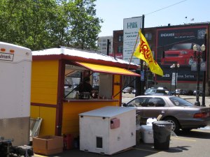 Dignity Dogs, our microbusiness food cart, created with support from Micro Enterprise Services of Oregon.