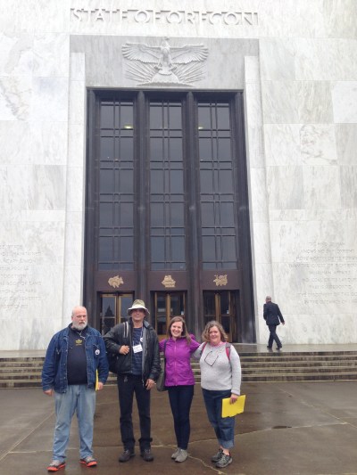 Dignity Village visits the State Capitol